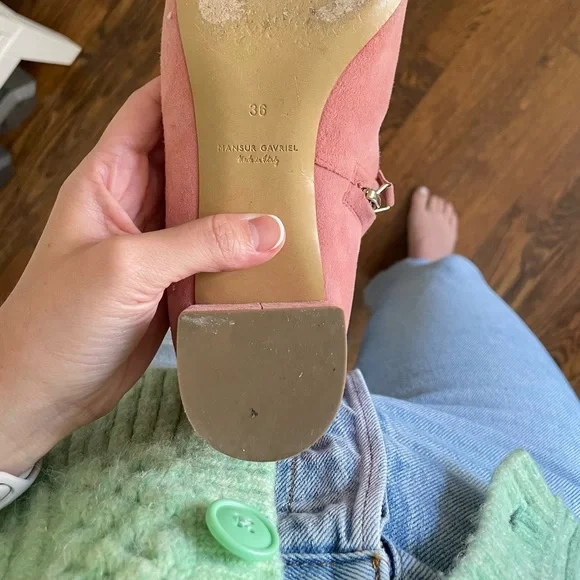 Pink Suede Booties - Picture 4 of 4